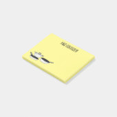 Met de klok mee wordt de illustratie van de cartoo post-it® notes (Schuin)