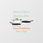 Met de klok mee wordt de illustratie van de cartoo raamsticker (Vel)