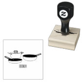 Met de klok mee wordt de illustratie van de cartoo rubberstempel (Gestempeld)