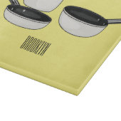 Met de klok mee wordt de illustratie van de cartoo snijplank (Hoek)