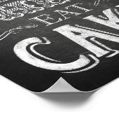 Met de krijtstijl kunnen ze een CAKE-teken afdrukk Poster (Hoek)