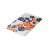 Met de lente vervaardigde plantenslijmen oranje bl badmat (Gekanteld)