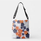 Met de lente vervaardigde plantenslijmen oranje bl crossbody tas (Voorkant)