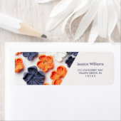 Met de lente vervaardigde plantenslijmen oranje bl etiket (Insitu)