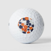 Met de lente vervaardigde plantenslijmen oranje bl golfballen (Voorkant)