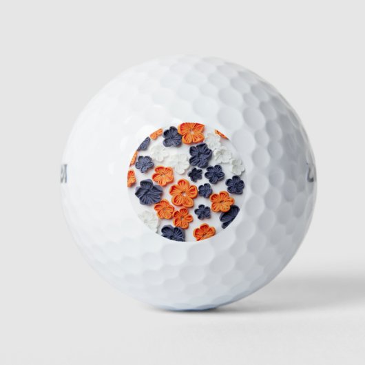Met de lente vervaardigde plantenslijmen oranje bl golfballen (Voorkant)