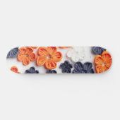 Met de lente vervaardigde plantenslijmen oranje bl persoonlijk skateboard (Horizontaal)