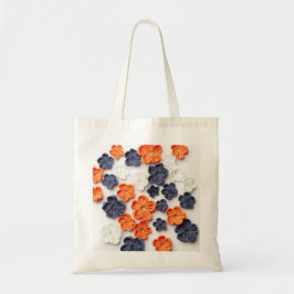 Met de lente vervaardigde plantenslijmen oranje bl tote bag