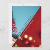 Met de minimalistische kerstvibes bespaart u de da kaart (Achterkant)