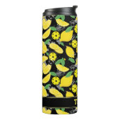 🍋 met de naam 🍋 citroenpicklebal Thermal Tumbler Thermosbeker (Gedraaid links)