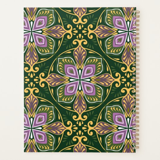 Met de naam Olive en lavender Azulejos Planner (Achterkant)