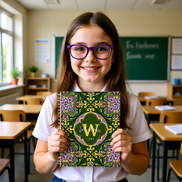 Met de naam Olive en lavender Azulejos Planner