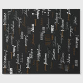 met de naam . uw eigen naam . cadeaupapier (Vlak)