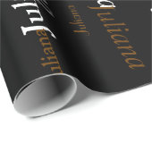 met de naam . uw eigen naam . cadeaupapier (Rol Hoek)