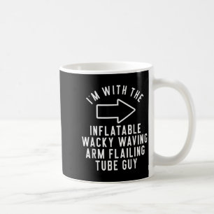 met de opblaasbare wapperende arm slaande buis koffiemok