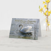 Met de Oprechte Kaart van de Zwaan van de (Gele Bloem)