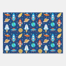 Met de ruimteraketten komt het blauw aan