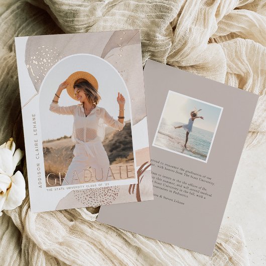 Met de stroom | Aankondiging Folie Foto Afstuderen