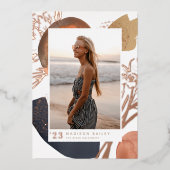 Met de stroom | Aankondiging Folie Foto Afstuderen (Voorkant)