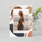 Met de stroom | Aankondiging Folie Foto Afstuderen (Staand Voorkant)