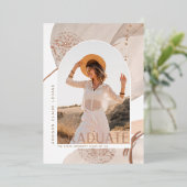 Met de stroom | Aankondiging Folie Foto Afstuderen (Staand Voorkant)