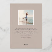 Met de stroom | Aankondiging Folie Foto Afstuderen (Achterkant)