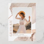 Met de stroom | Aankondiging Folie Foto Afstuderen (Voorkant)