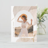 Met de stroom | Aankondiging foto-Afstuderen (Staand voorkant)