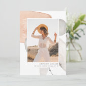 Met de stroom | Aankondiging foto-Afstuderen (Staand voorkant)