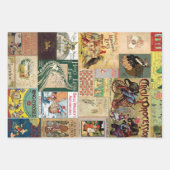 met de term "verpakken" gevulde papierbladen inpakpapier vel (Voorkant 3)