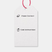 Met de titel Love/Handmade Care Crafts Cadeaulabel (Achterkant)