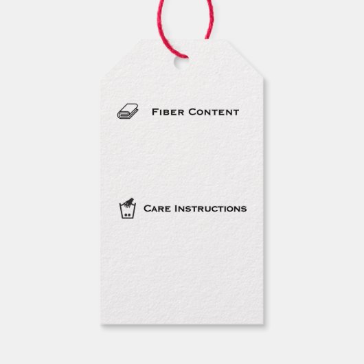 Met de titel Love/Handmade Care Crafts Cadeaulabel (Achterkant)