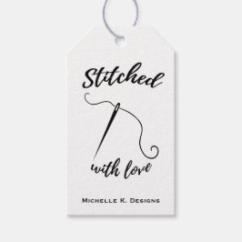 Met de titel Love/Handmade Care Crafts Cadeaulabel