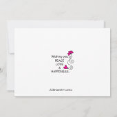 Met de Vrede_Flat-kaart 7 x 5 inch (Achterkant)