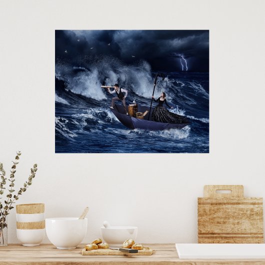 Met de wind geslagen - Poster (Keuken)