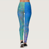 Met de Zee alcoholinkt, Abstract acrylzuur Leggings (Achterkant)