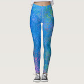 Met de Zee alcoholinkt, Abstract acrylzuur Leggings (Voorkant)