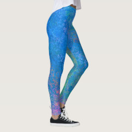 Met de Zee alcoholinkt, Abstract acrylzuur Leggings