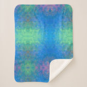 Met de Zee alcoholinkt, Abstract acrylzuur Sherpa Deken (Voorkant)