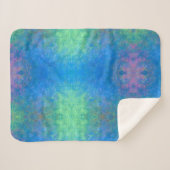 Met de Zee alcoholinkt, Abstract acrylzuur Sherpa Deken (Voorkant (horizontaal))