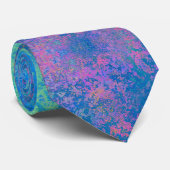 Met de Zee alcoholinkt, Abstract acrylzuur Stropdas (Opgerold)