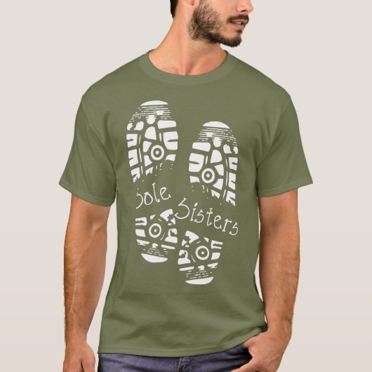 Met de zusters van de zusters marathon Race Day T-shirt (Voorkant)