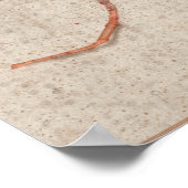 Met de zwarte muur van Lobelia Poster (Hoek)