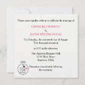 Met deze ring Casual stok figuur paar bruiloft Kaart (Achterkant)