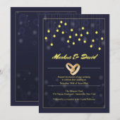 Met deze ring homoseksuele bruiloft uitnodiging (Voorkant / Achterkant)