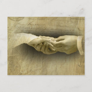 Met deze Ring, Romantic Vintage Wedding Love Briefkaart