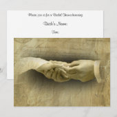 Met deze Ring, Romantische Vintage Trouwliefde Kaart (Voorkant / Achterkant)