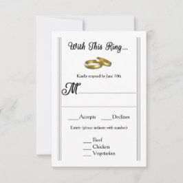Met deze Ring... - RSVP Card Kaartje