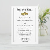 Met deze ring... - Weddenschap Kaart (Staand voorkant)