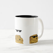 Met die hond. tweekleurige koffiemok (Voorkant rechts)